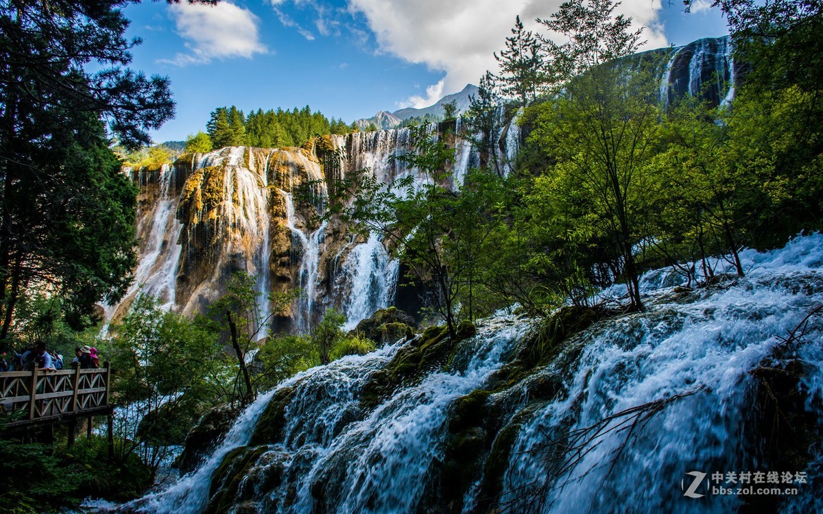 我的2016四川行之走进九寨珍珠滩瀑布风光