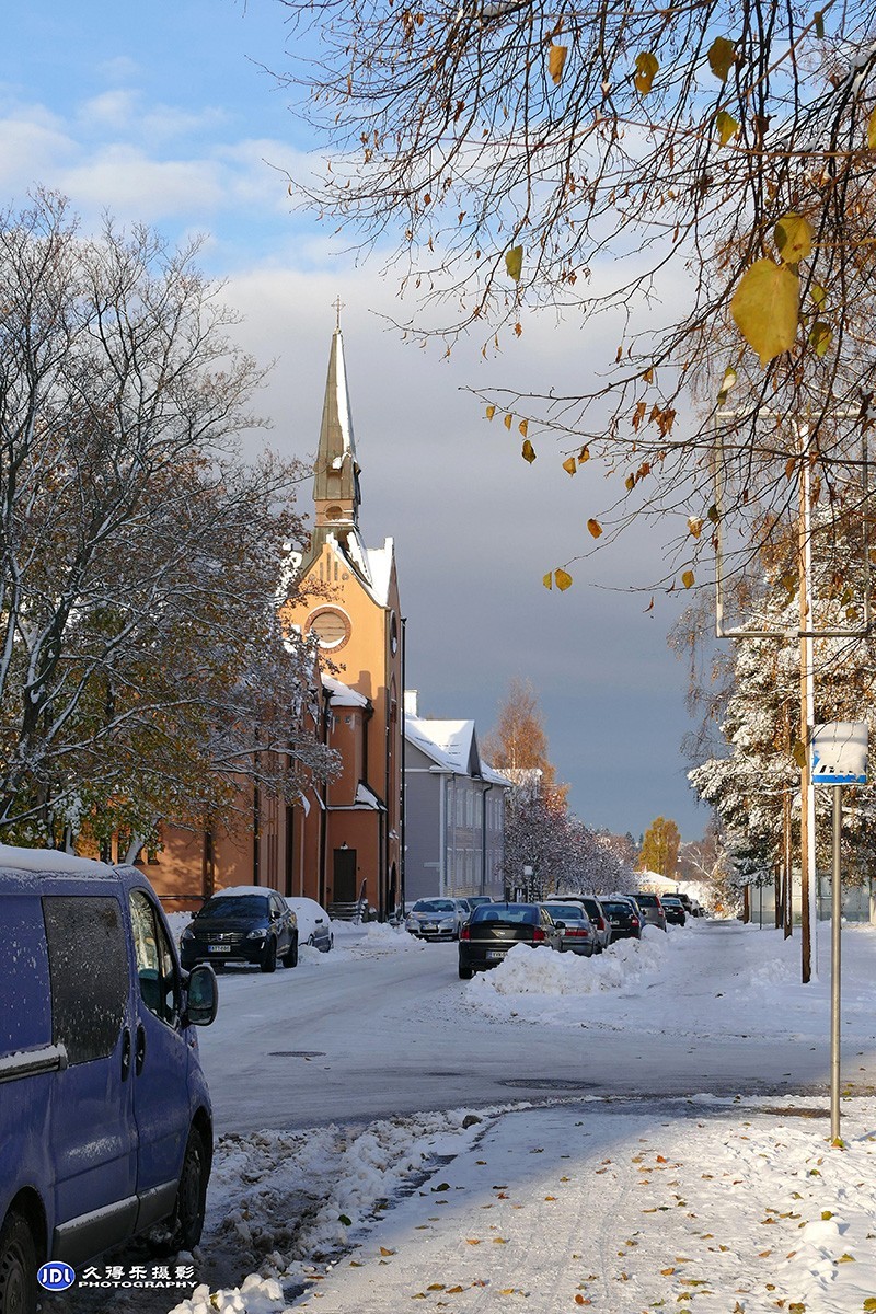芬兰雪景一
