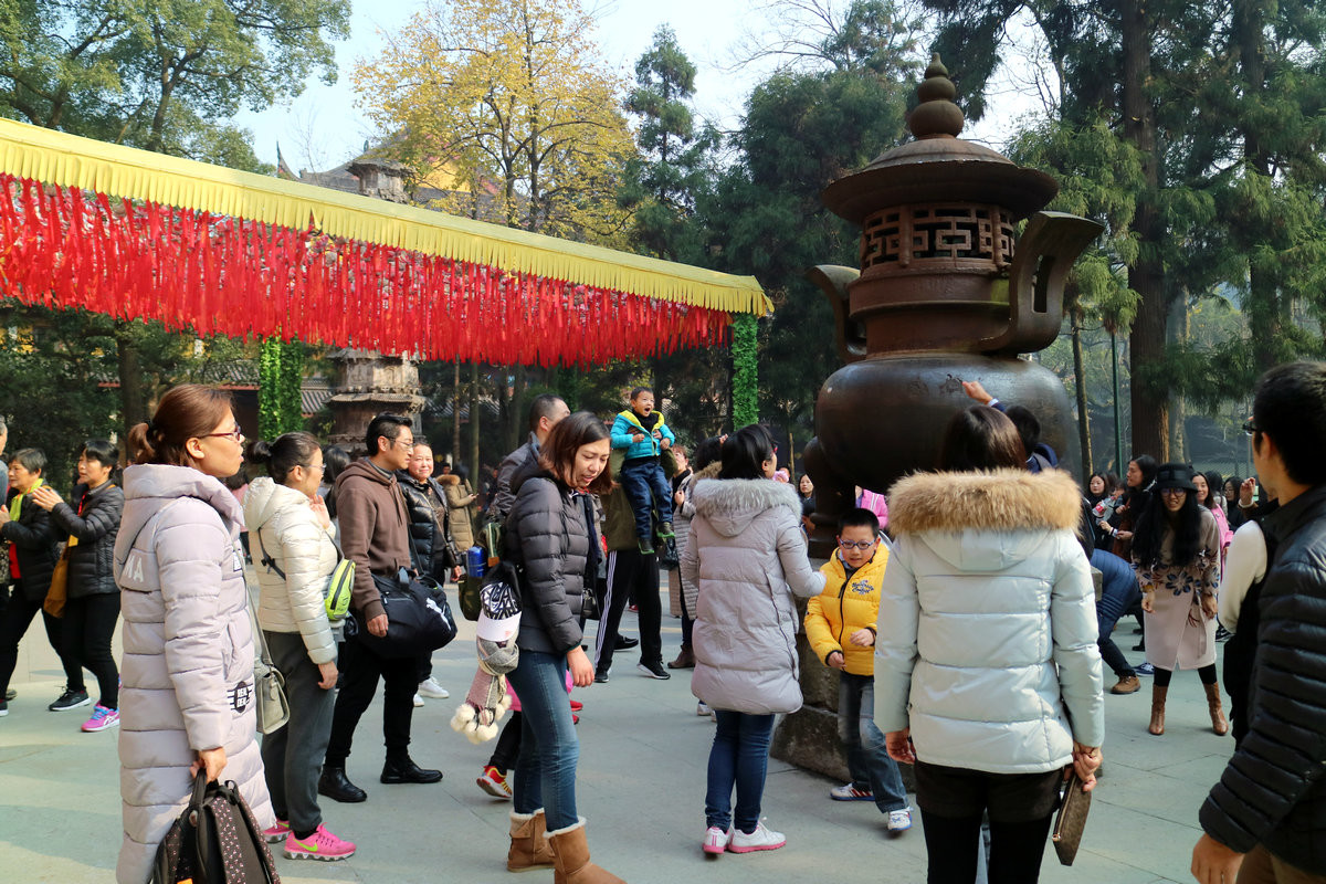 2017年元旦灵隐礼佛