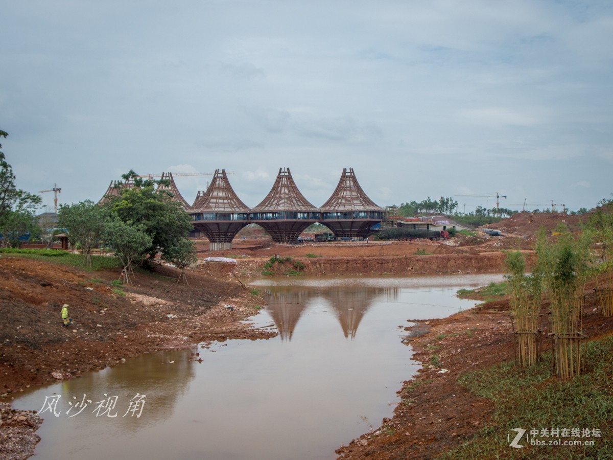 持宾得MX-1 探秘建设中的园博园......