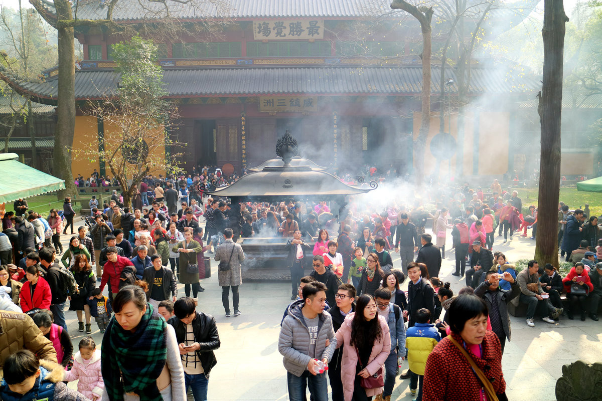 2017年元旦灵隐礼佛