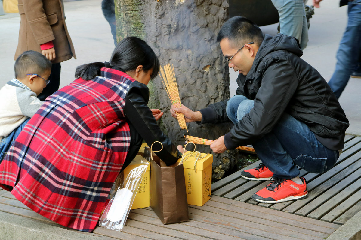 2017年元旦灵隐礼佛