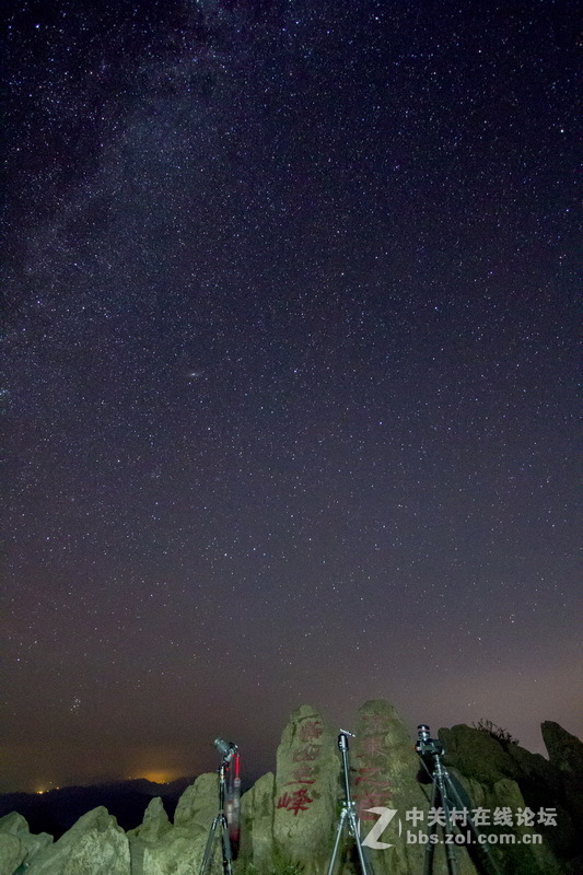 无限星空，璀璨银河（摄于雾灵山）