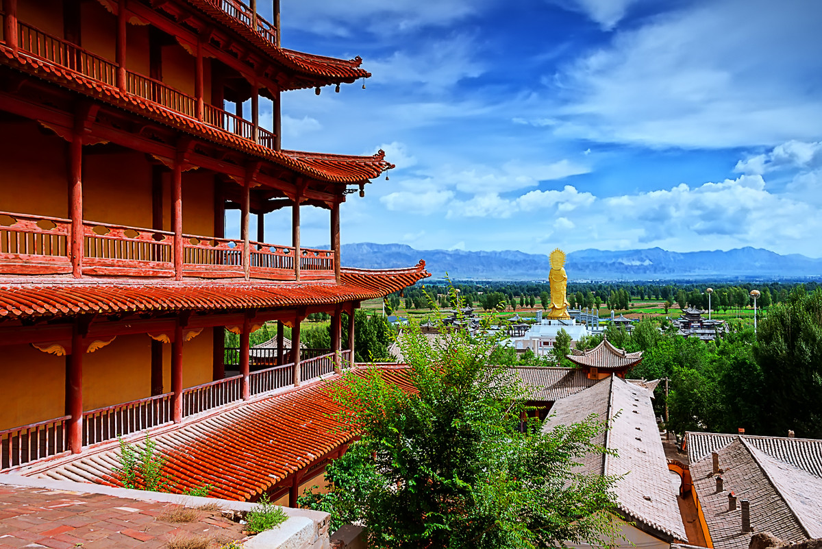 甘肃风光山丹大佛寺