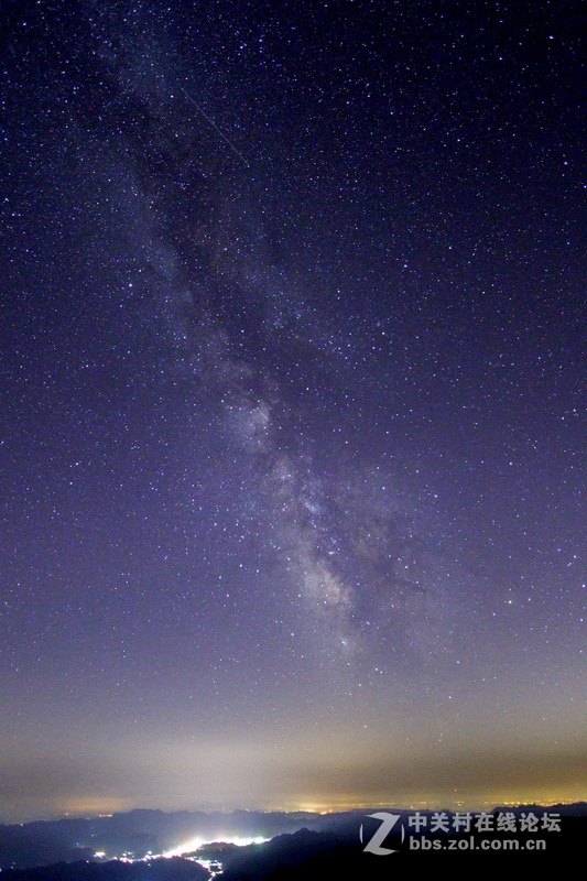 无限星空，璀璨银河（摄于雾灵山）
