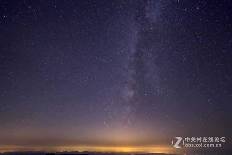 无限星空，璀璨银河（摄于雾灵山）