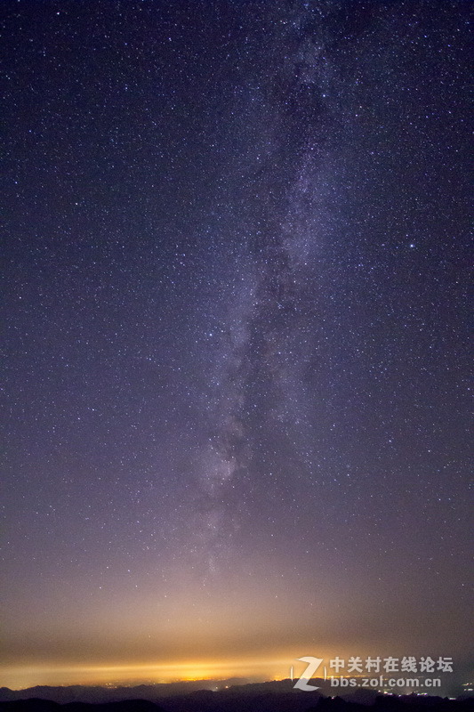 无限星空，璀璨银河（摄于雾灵山）