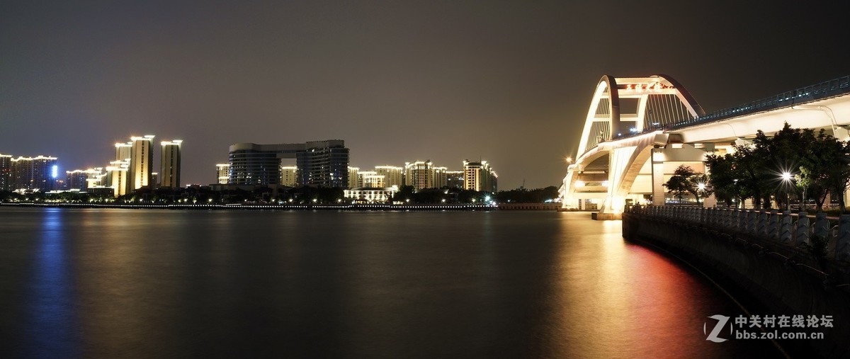 厦门海湾湖色夜景小片