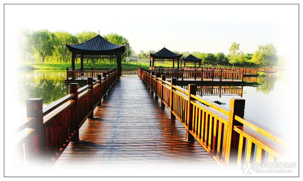 这里的清晨静悄悄北京长阳小清河的早晨