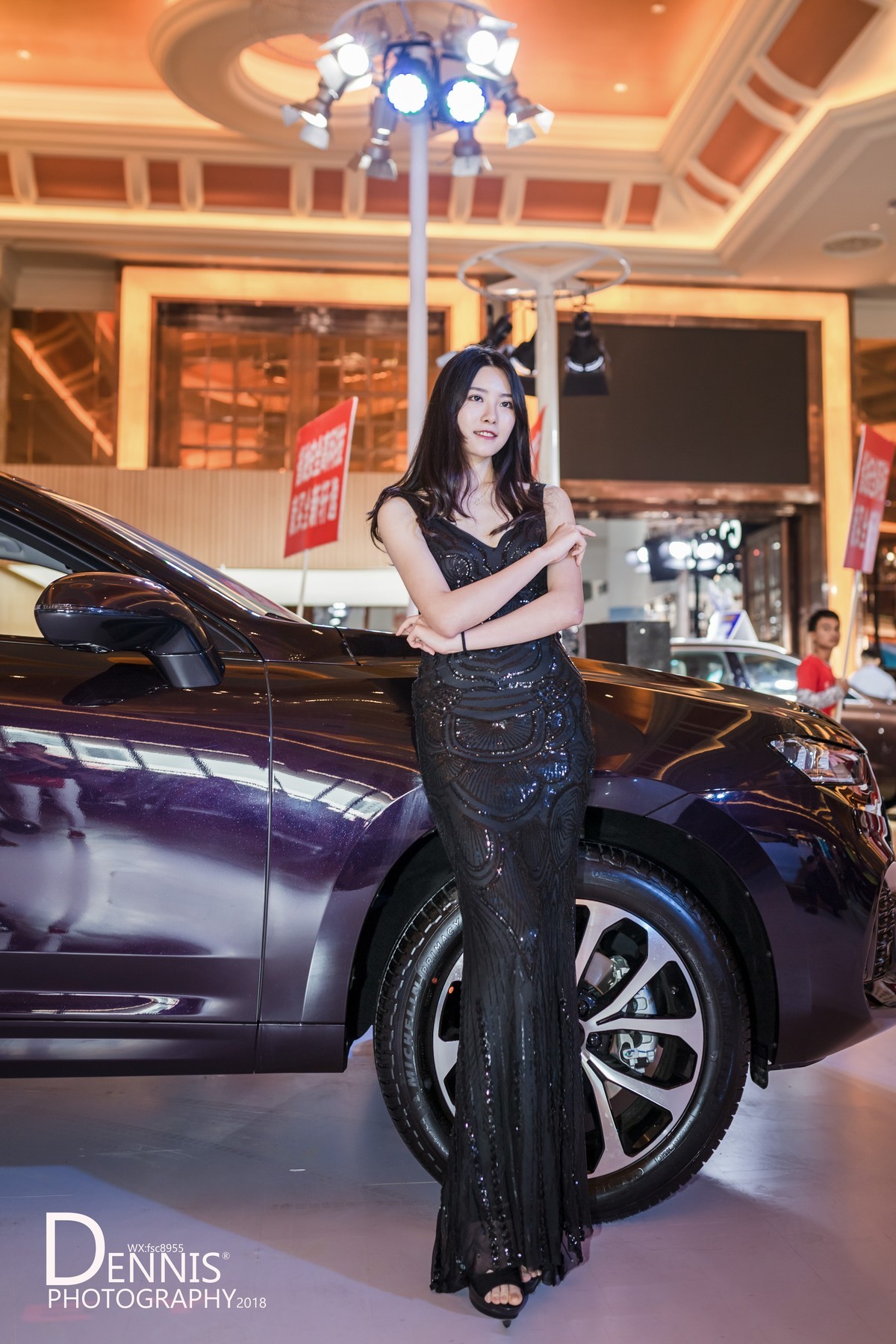 2018海南国际车展美女