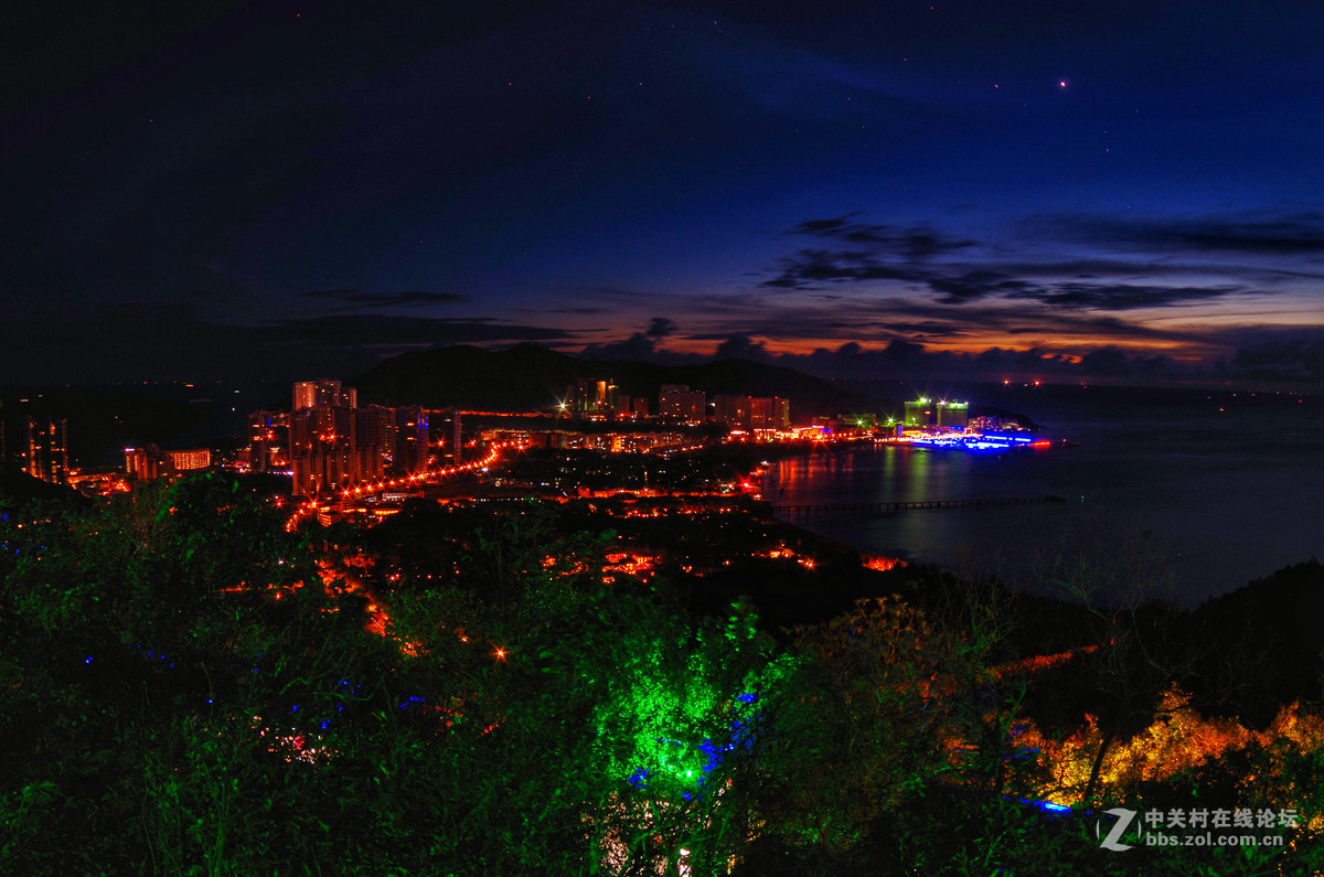 三亚夜景-鹿回头公园