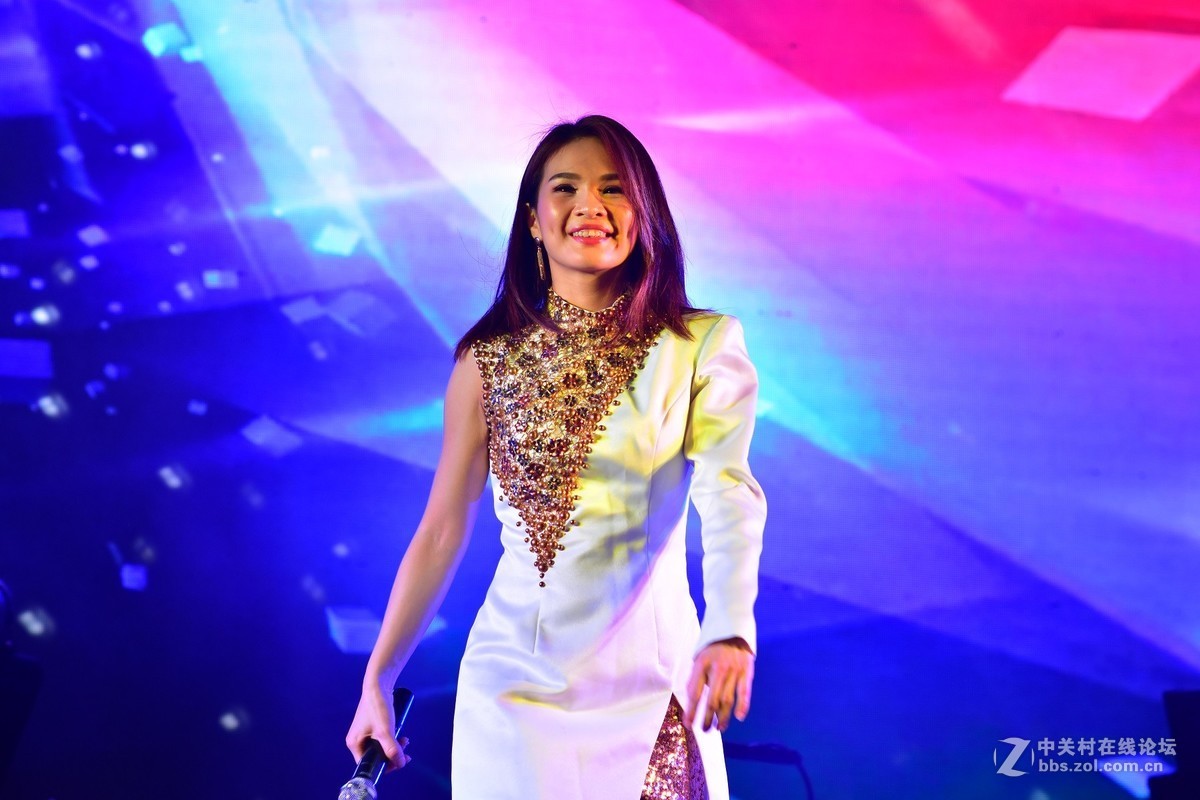 再发一组，广场歌台表演，忘了名字的美女歌星，好像叫杨千红