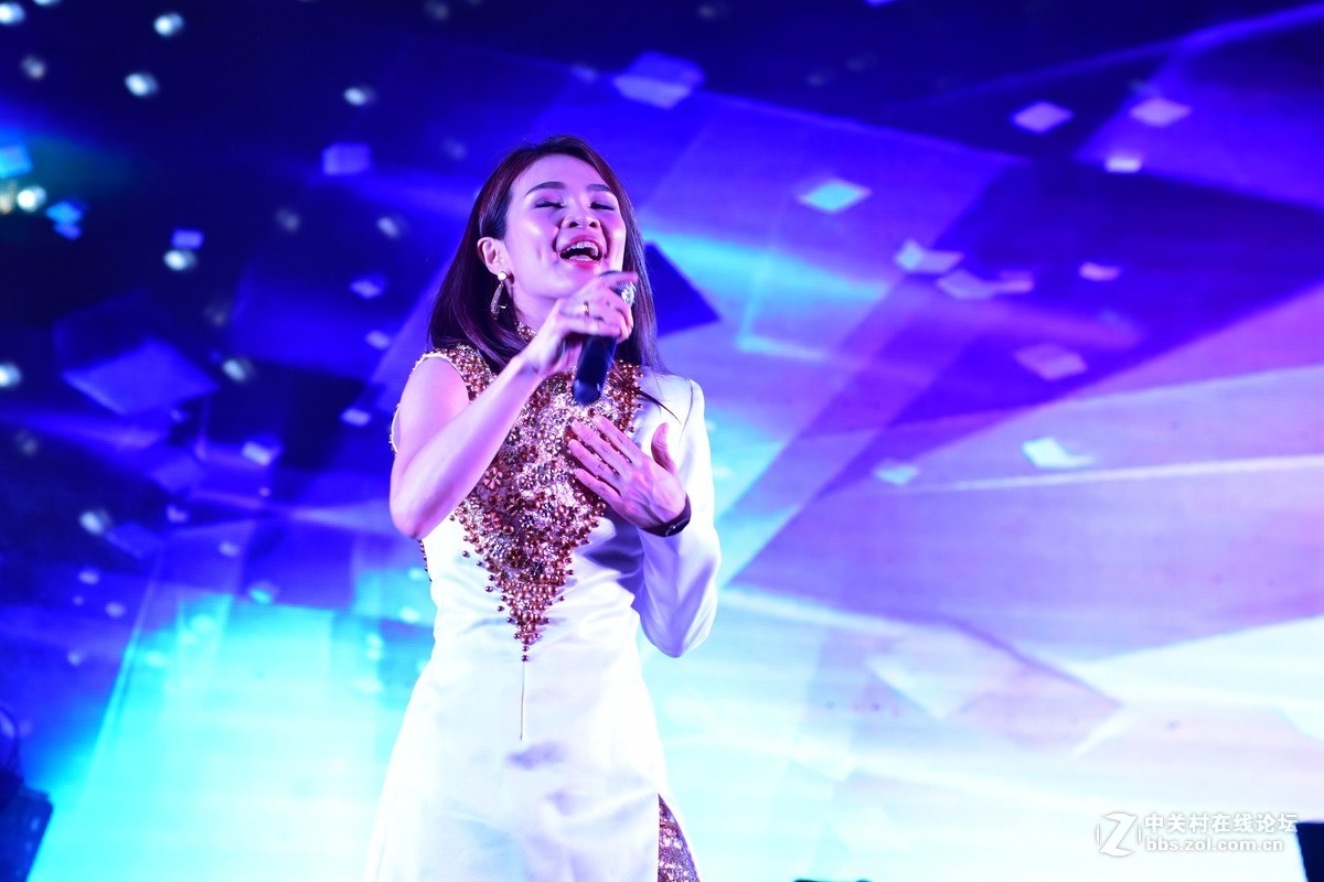 再发一组，广场歌台表演，忘了名字的美女歌星，好像叫杨千红