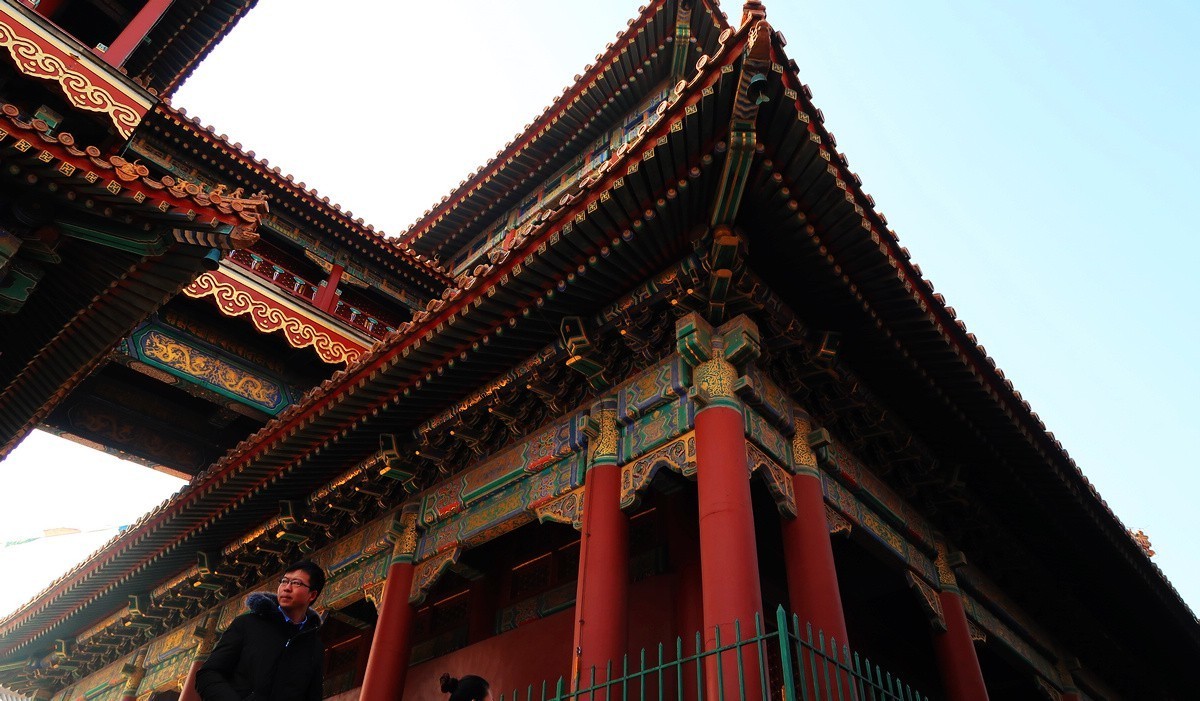 香烟缭绕的雍和宫