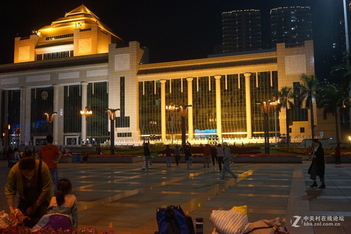 南寧青秀區民族廣場及附近夜景2