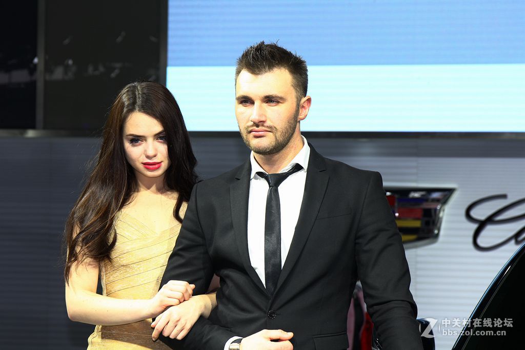 车展上的洋妞，帅哥