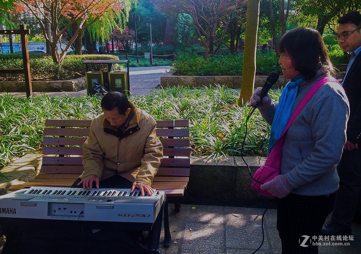 一组公园人物手机杂拍