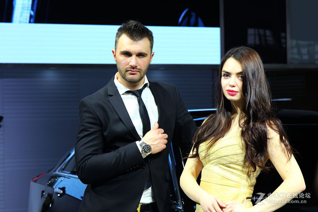 车展上的洋妞，帅哥