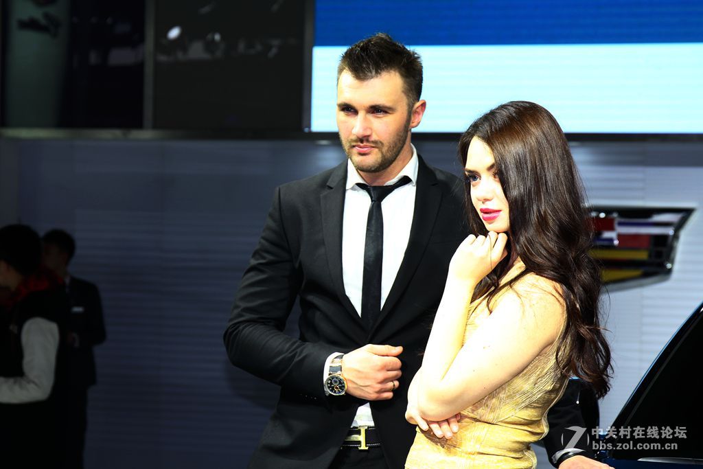 车展上的洋妞，帅哥