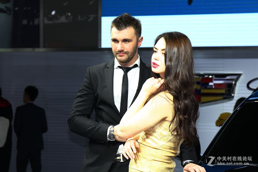 车展上的洋妞，帅哥