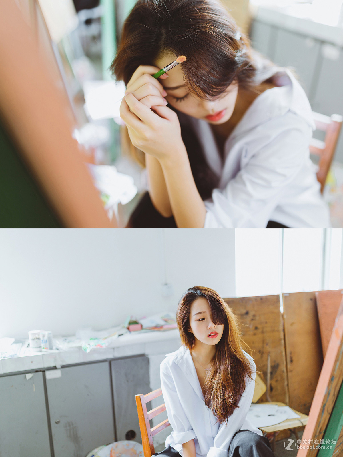 。  光与油彩的味道