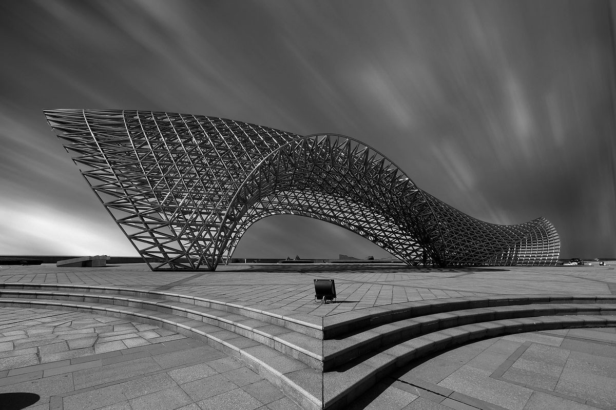 城市建筑黑白照片 5