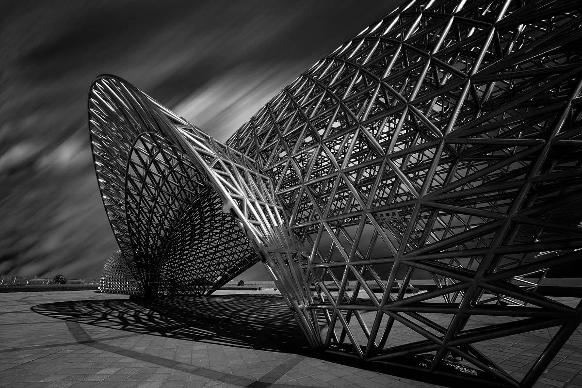 城市建筑黑白照片 5