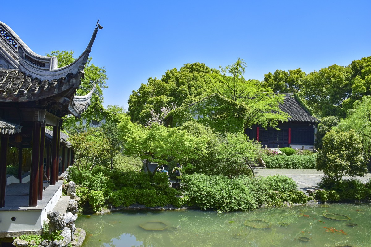 无锡锡惠公园及惠山历史名胜区的春天