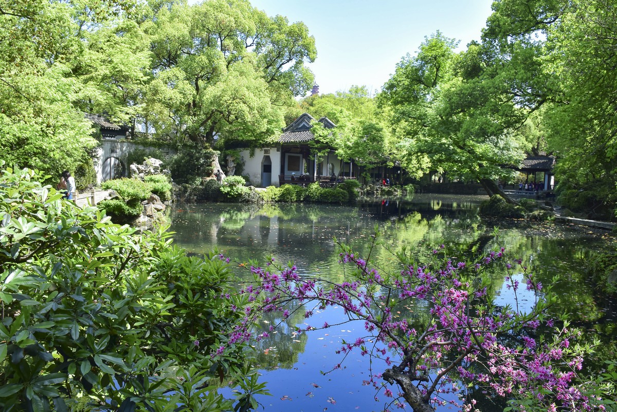 无锡锡惠公园及惠山历史名胜区的春天