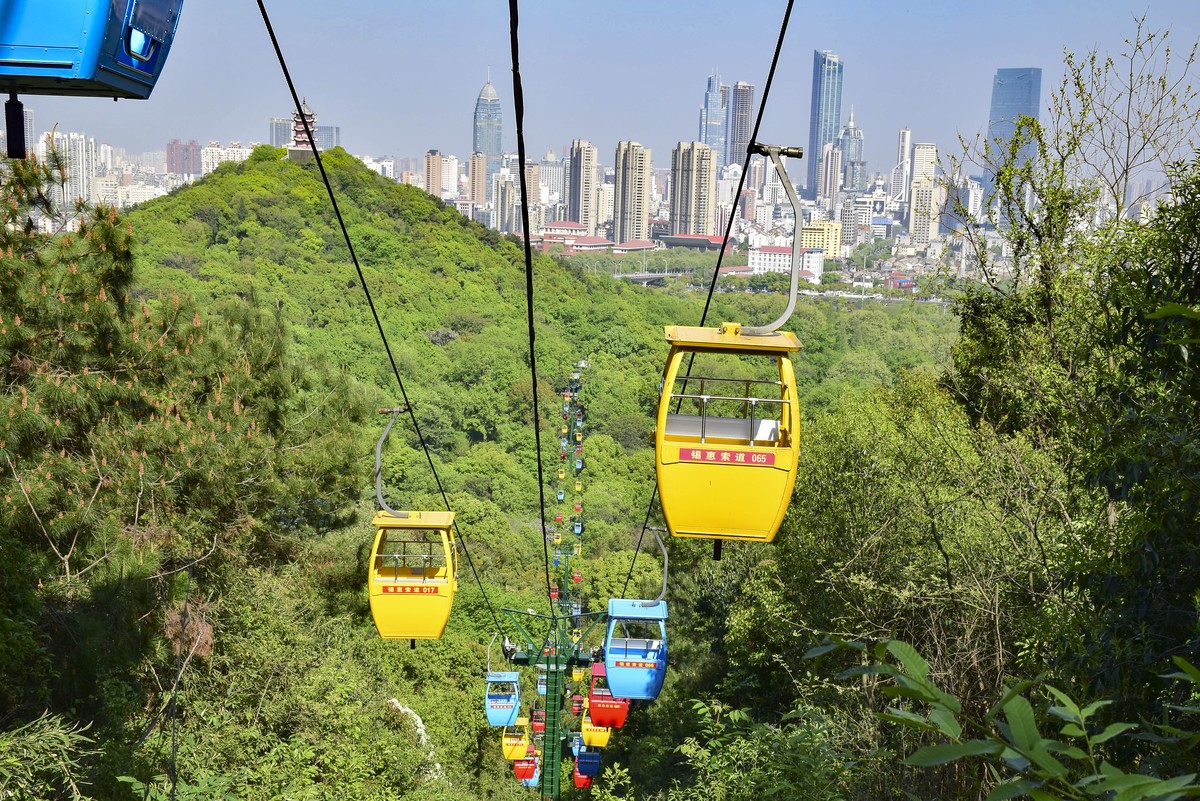 无锡锡惠公园及惠山历史名胜区的春天