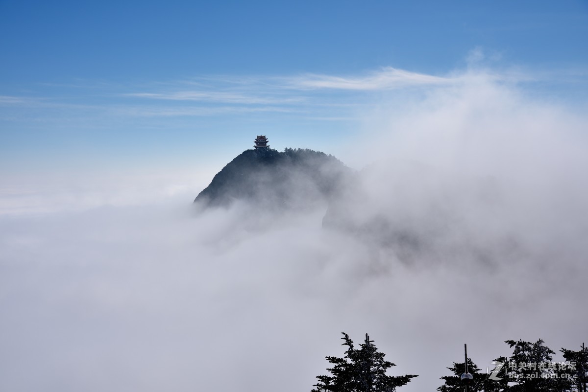 春节游峨眉山——登金顶