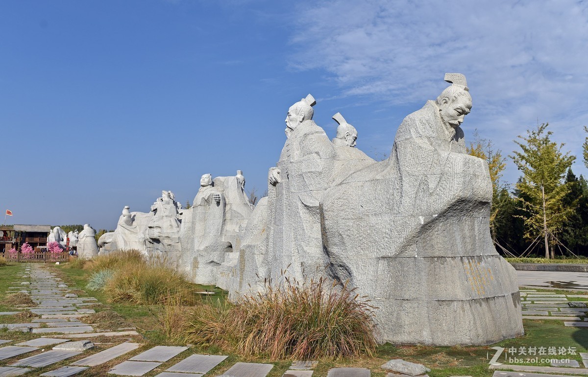 郑州黄河游览区炎黄广场群雕