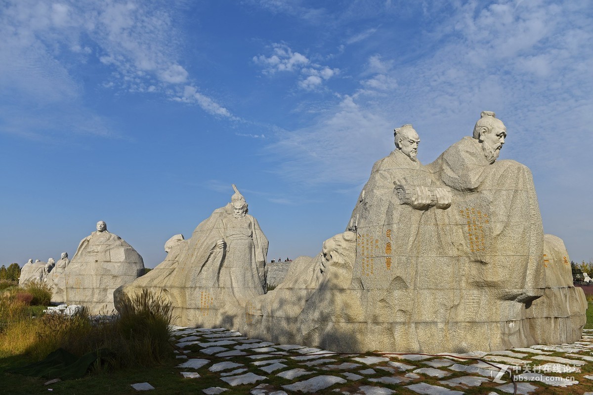 郑州黄河游览区炎黄广场群雕