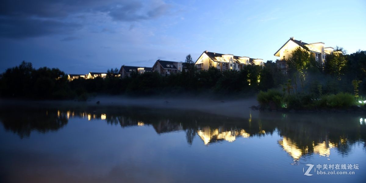 长白山脚下二道白河镇——夕阳美