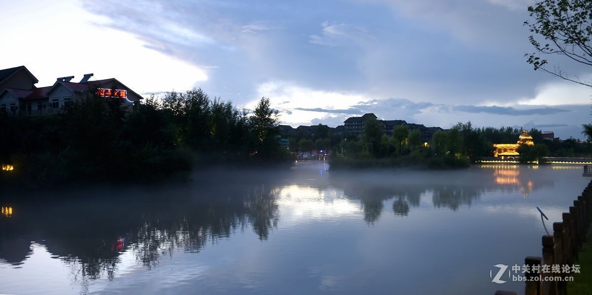 长白山脚下二道白河镇——夕阳美