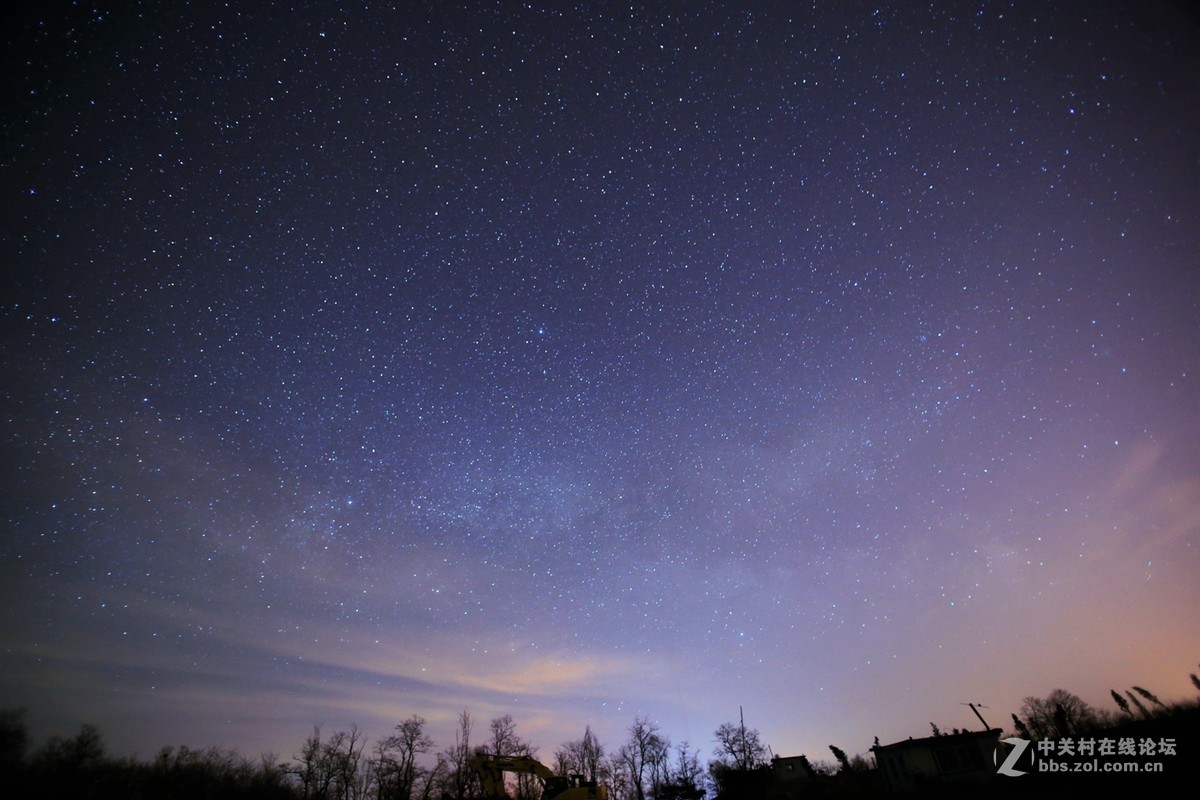 一组深夜星空摄影沈阳沈北新区七星山