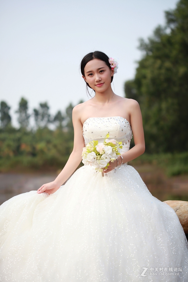 森林婚纱美女晨晨