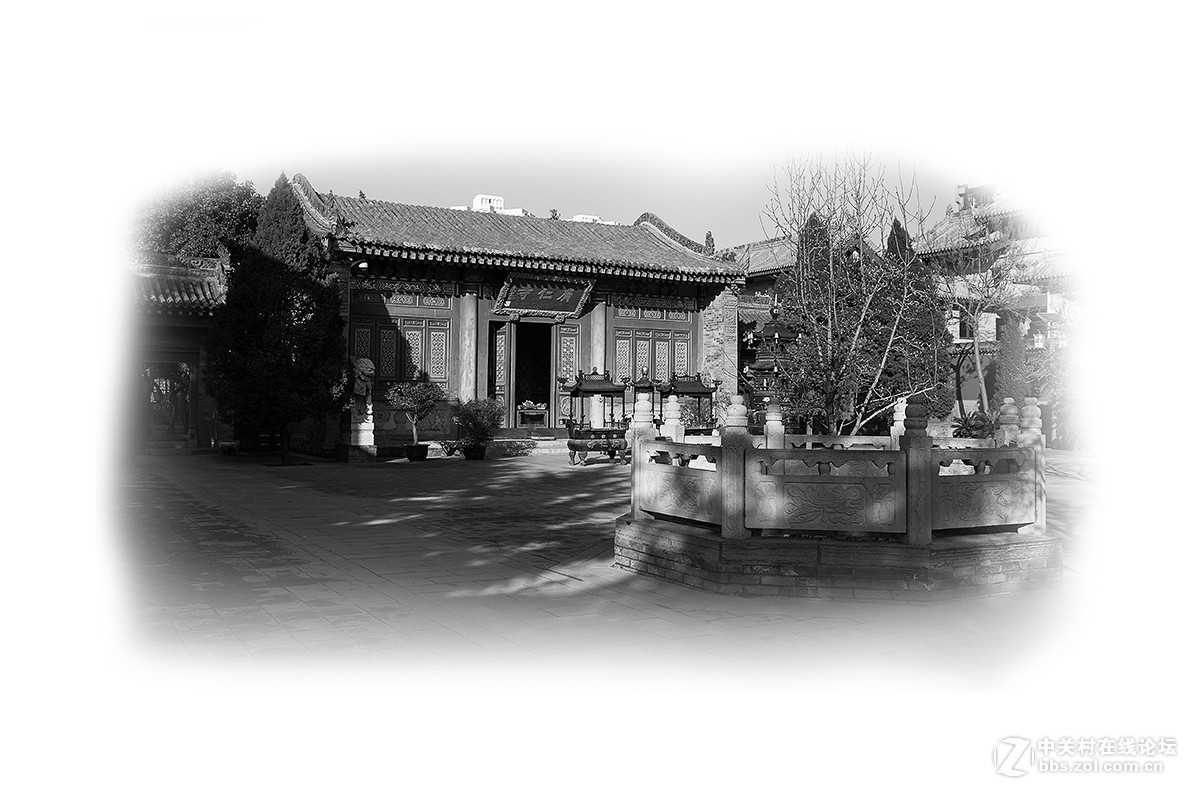 西安广仁寺冬日风光