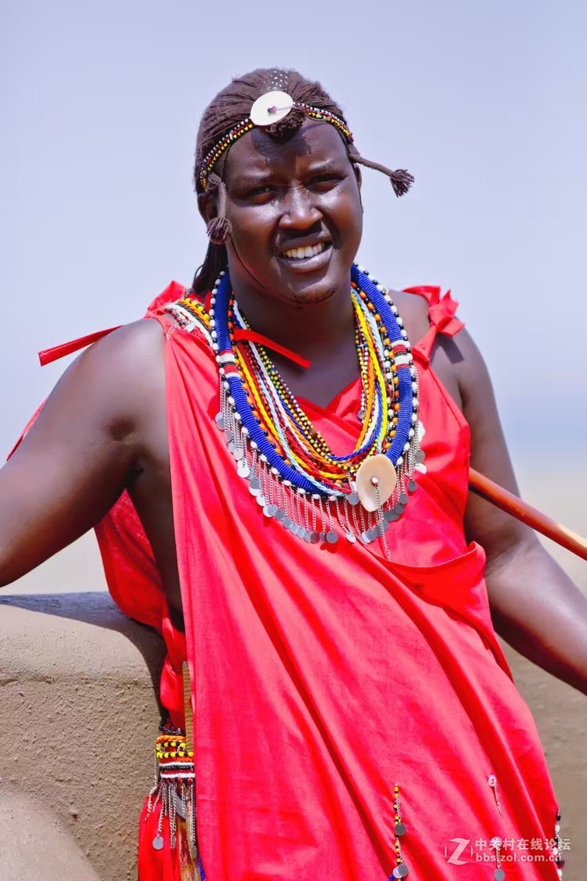 马赛马拉大草原上的工作人员