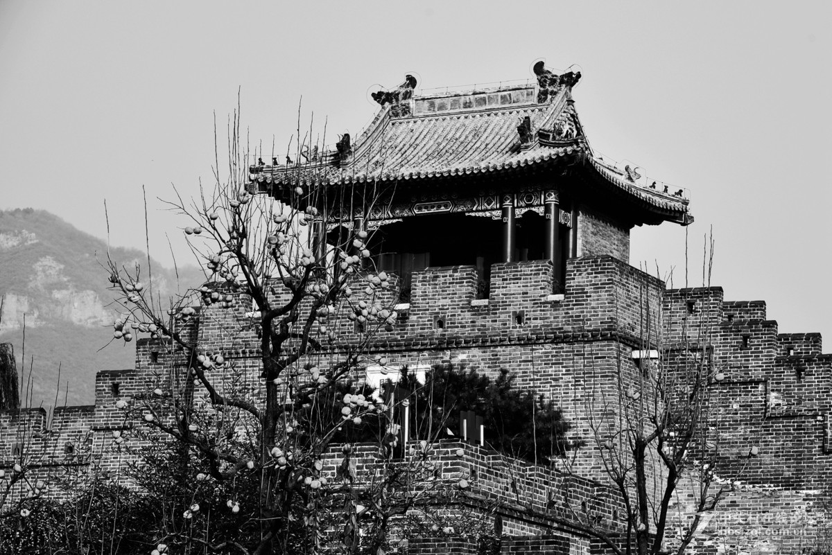 雾霾下的黄崖关长城（试发一组黑白片）
