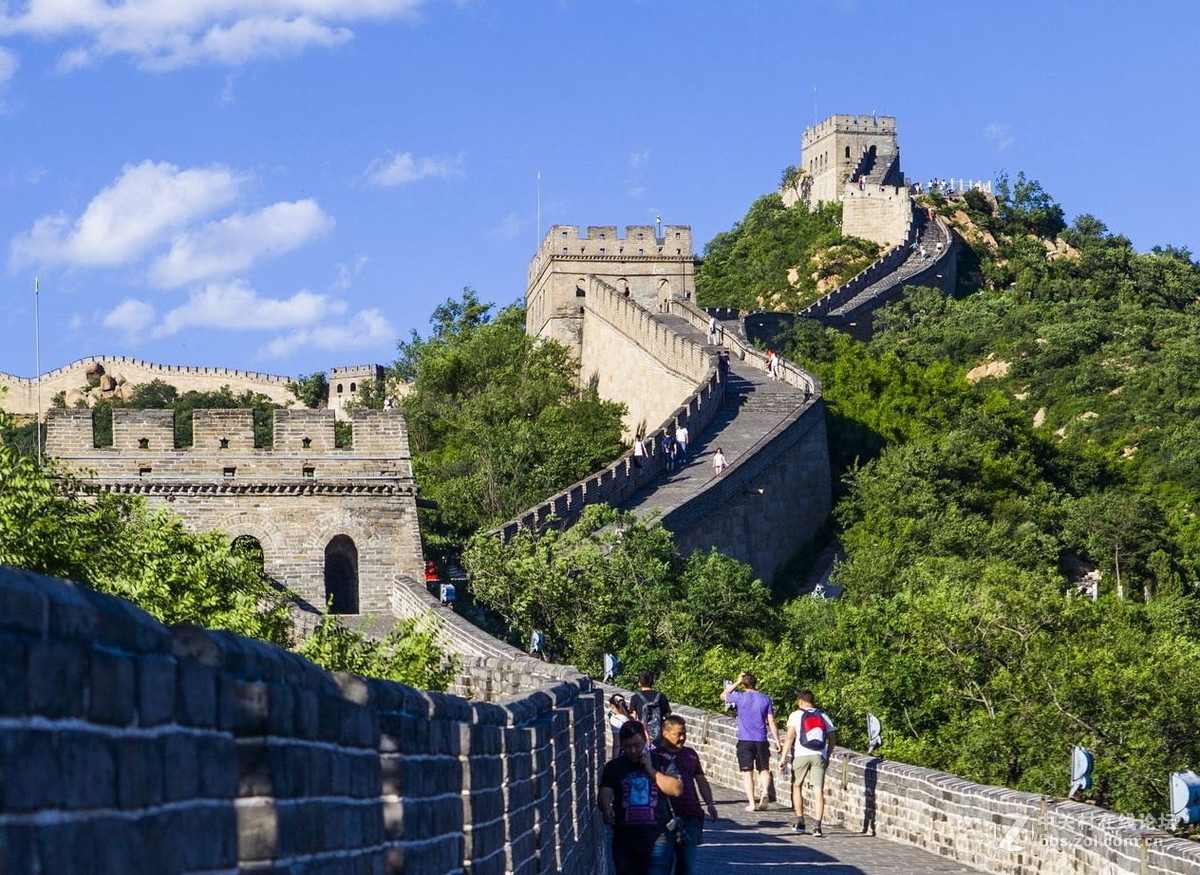 北京市延庆县八达岭长城没有喧嚣的一天