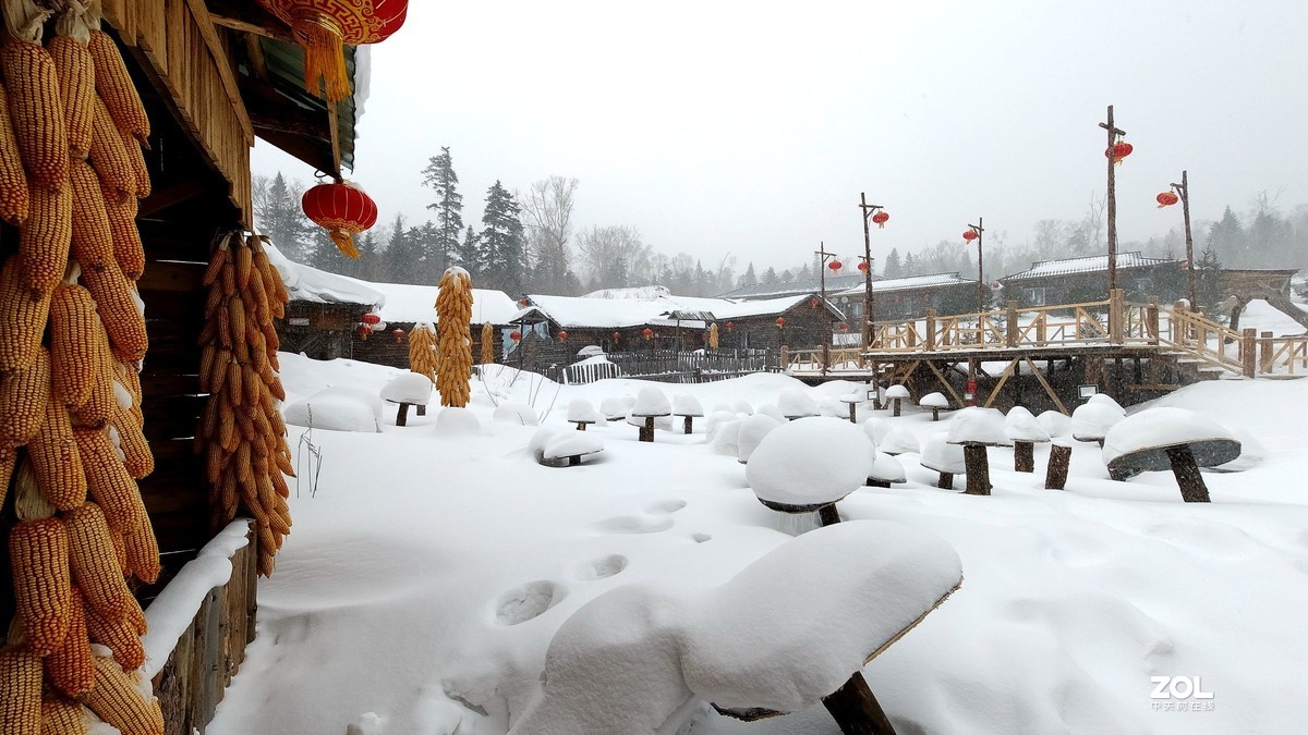 北方雪乡，雪景