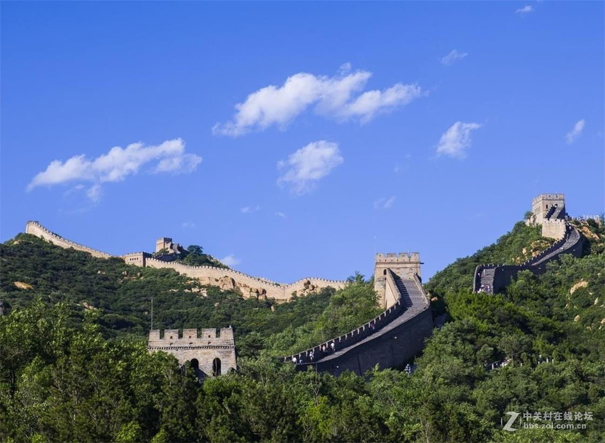 北京市延庆县八达岭长城没有喧嚣的一天