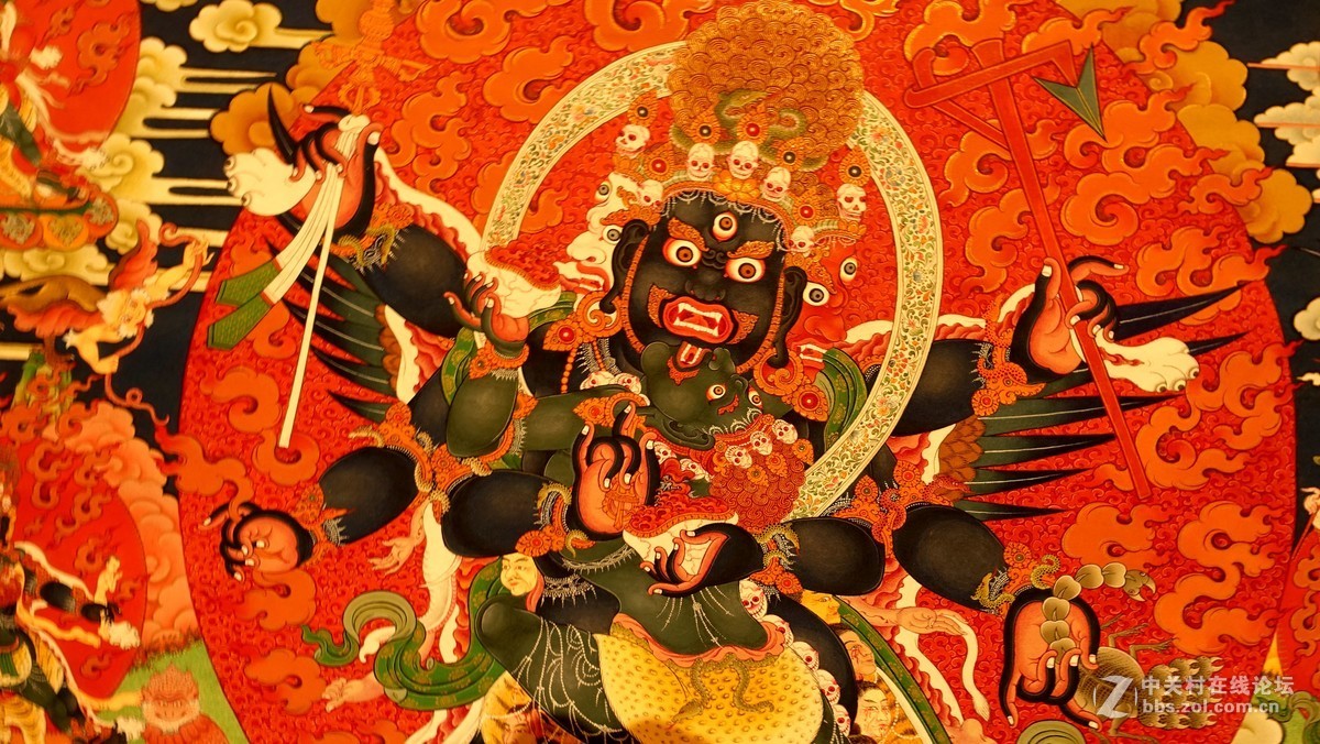 中国美术舘、西藏唐卡展