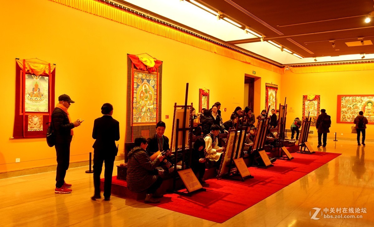 中国美术舘、西藏唐卡展