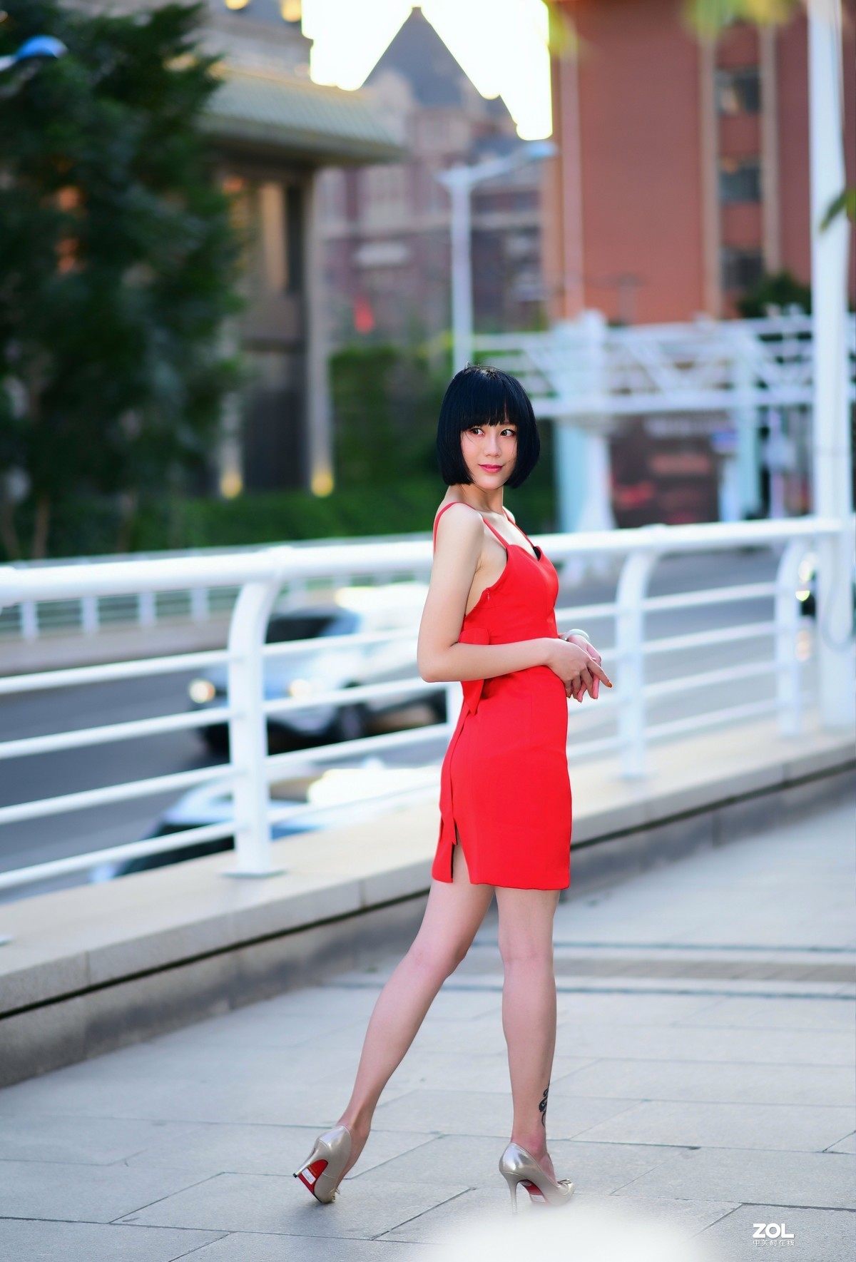 【群拍海河夜景美女人像习作】