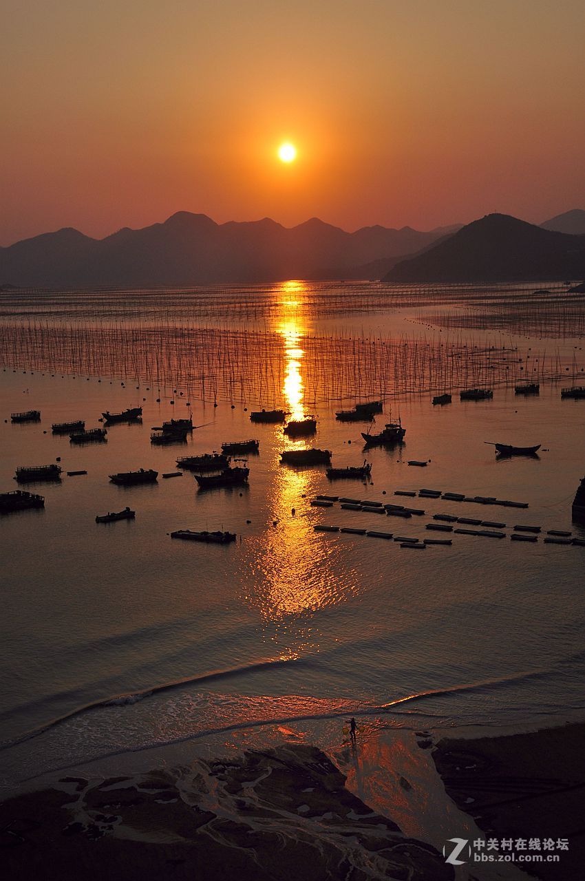 霞浦东壁日落图片