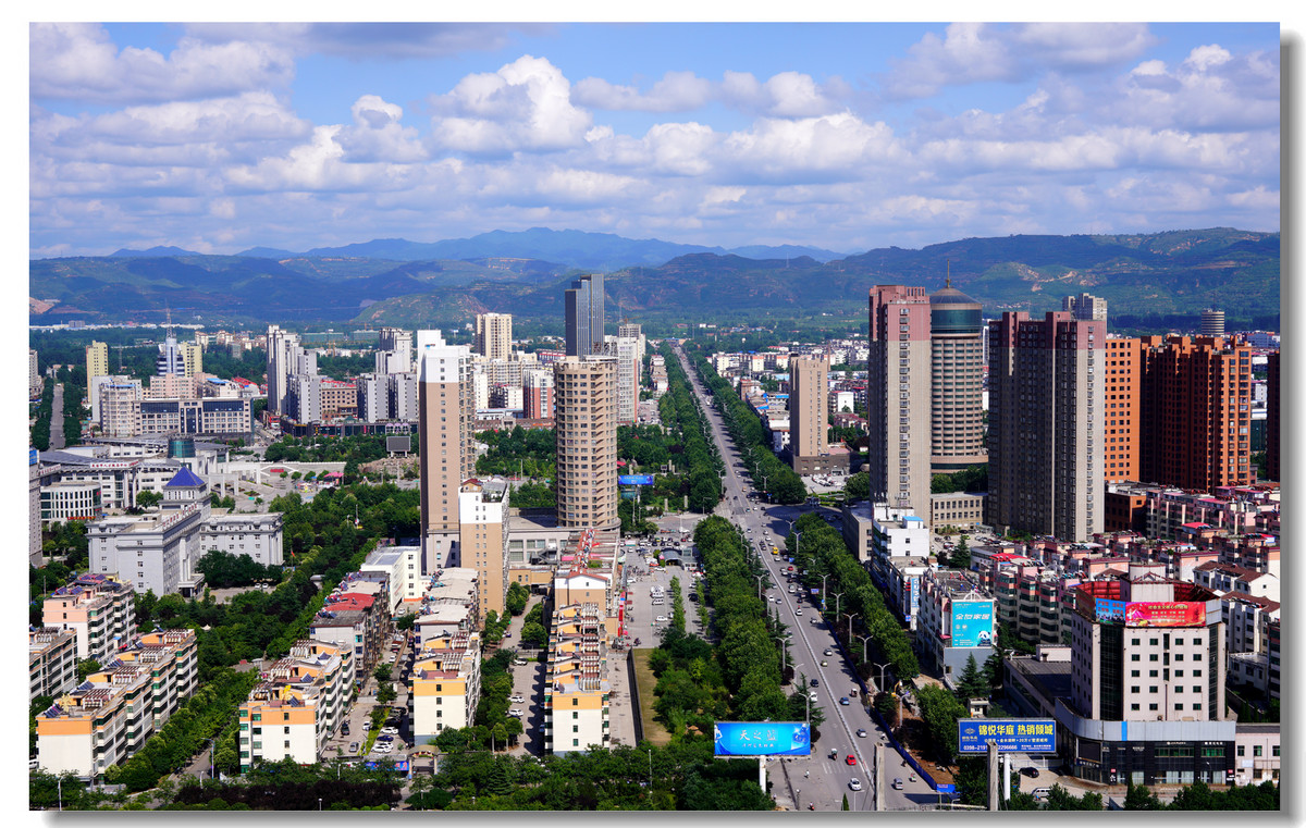 灵宝城市风光一角