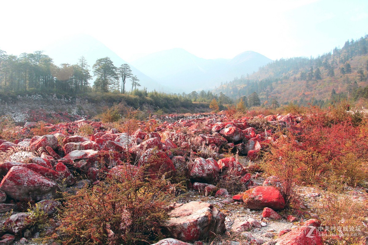 红石滩的石头为什么这样红？