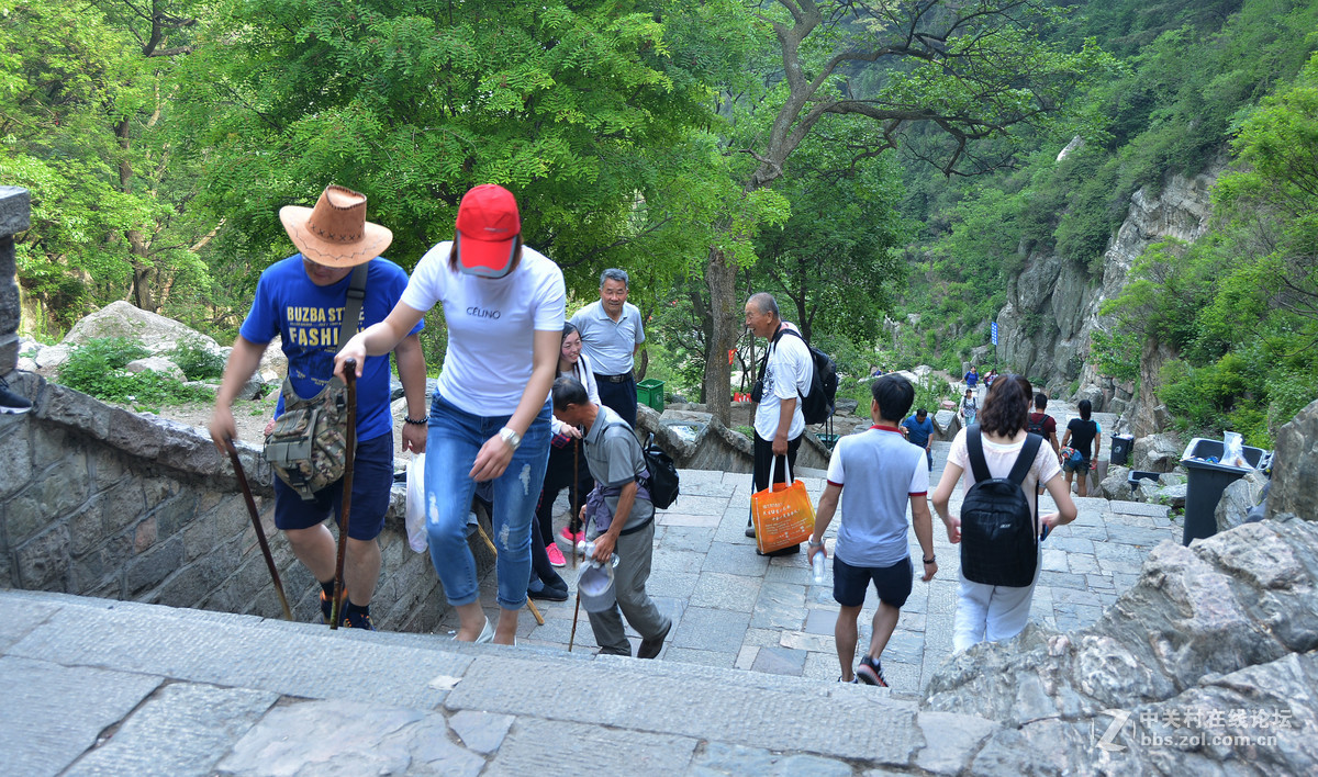 勇于攀登泰山的人们！